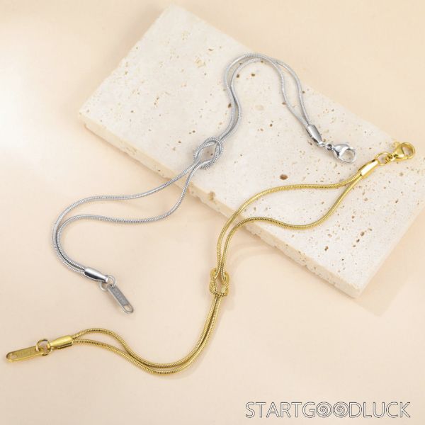 Layered chain Necklace - Gold & Silver Minimalist Snake Chain Necklaces