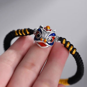 Lion Head Bracelet With Adujstable String