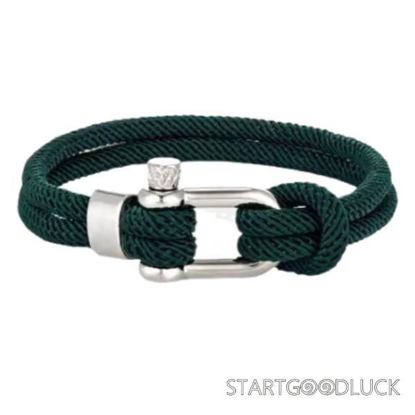 Man Silver Clasp Bracelet | Simple and Versatile Bracelet | Six Colors To Choose