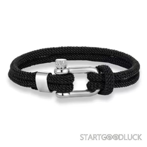 Man Silver Clasp Bracelet | Simple and Versatile Bracelet | Six Colors To Choose