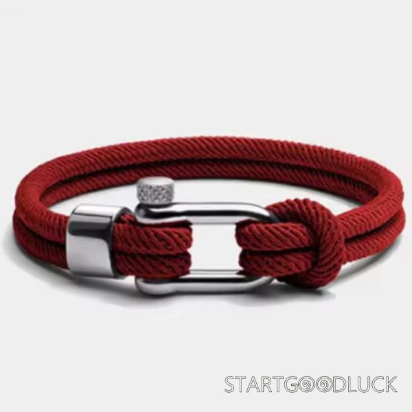 Man Silver Clasp Bracelet | Simple and Versatile Bracelet | Six Colors To Choose
