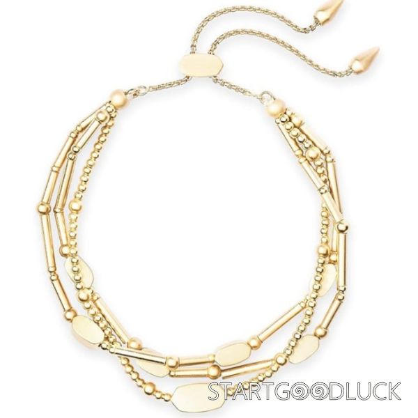 Multi-layer Beaded Bracelet | Women Golden Elegant Bracelet