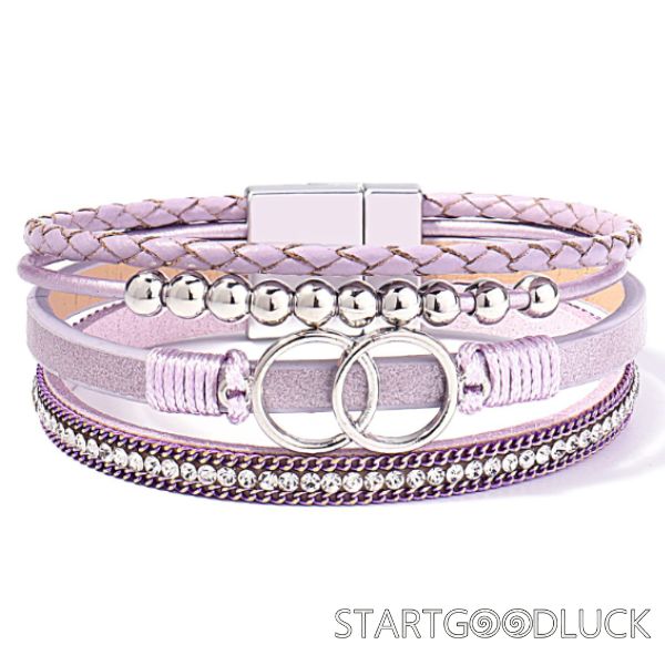 Multi Layer Bracelet | Leather Wrap Bracelet for Women