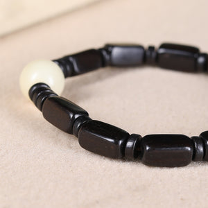 Natural Black Sandalwood and Purple Sandalwood Evil Eye Protection and Guardianship Bracelet