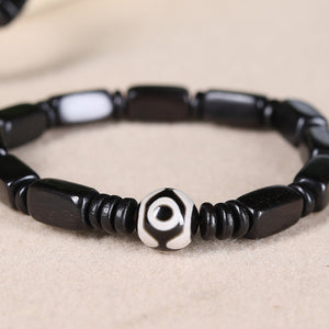 Natural Black Sandalwood and Purple Sandalwood Evil Eye Protection and Guardianship Bracelet