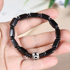 Natural Black Sandalwood and Purple Sandalwood Evil Eye Protection and Guardianship Bracelet