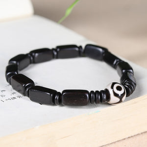 Natural Black Sandalwood and Purple Sandalwood Evil Eye Protection and Guardianship Bracelet