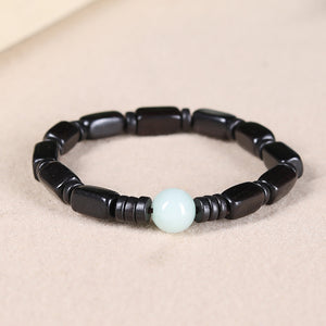 Natural Black Sandalwood and Purple Sandalwood Evil Eye Protection and Guardianship Bracelet