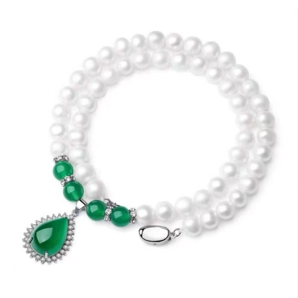 Natural Fresh Water Pearl  Prosperity and Wealth Necklace