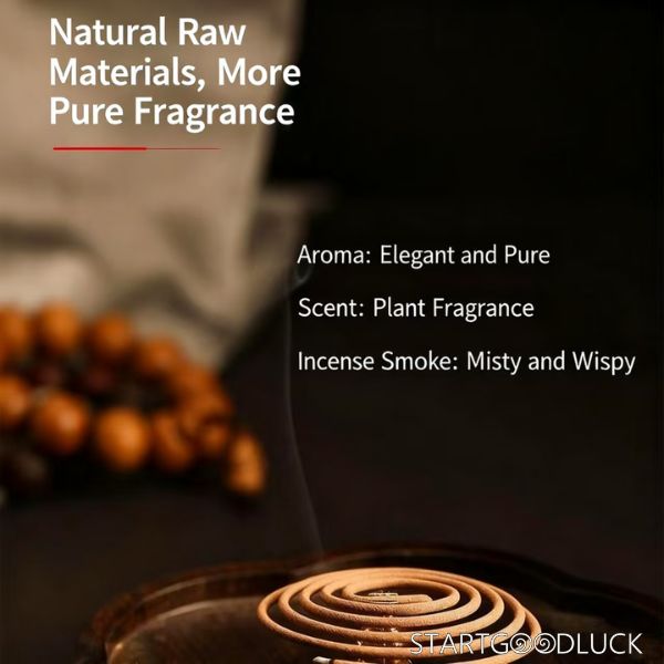 Incense Coil - Natural Plant Fragrance ,Pure Aroma Zen Spiritual Decor