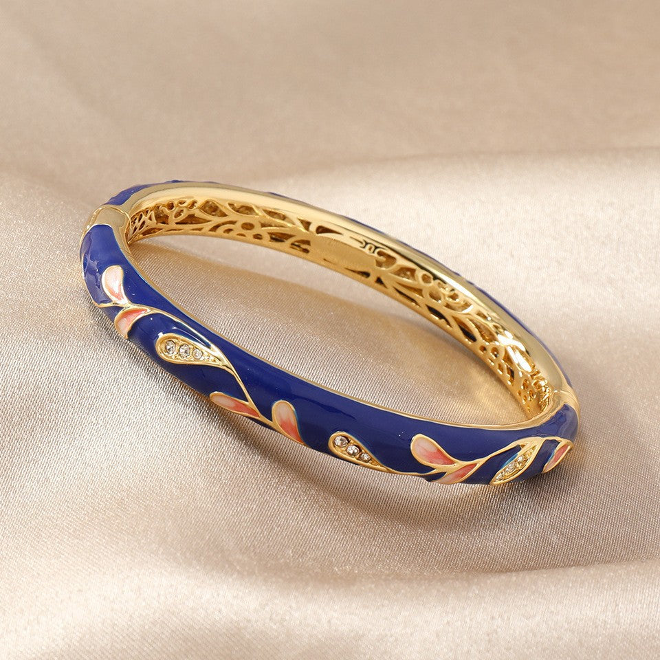 Cloisonne Enamel Bracelet Copper Retro Jewelry