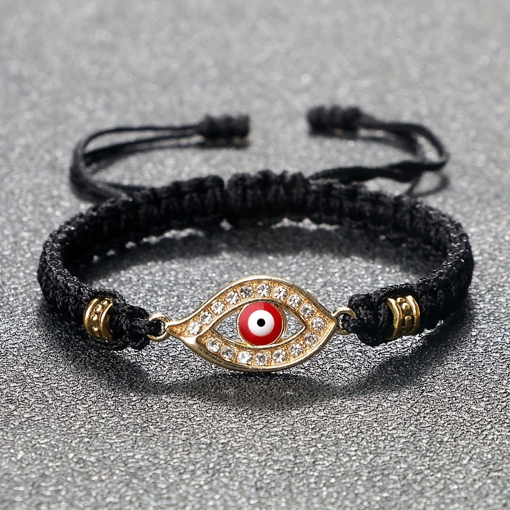 Red Evil Eye Bracelet Tibet Hand-Woven Adjustable Bracelet