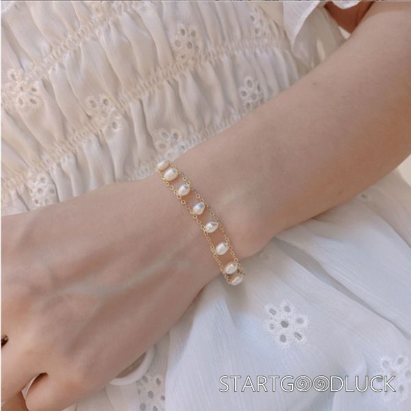 Pearl Beads Bracelet | Gold Pearl Bracelet | Best Bridal Gift