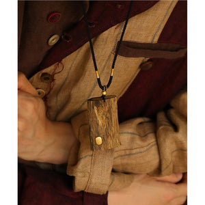 Pendant necklace Agarwood natural material fit for men and women