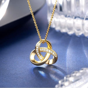 Plated Gold Or Silver Infinity Symbol Balance and Harmony Necklace