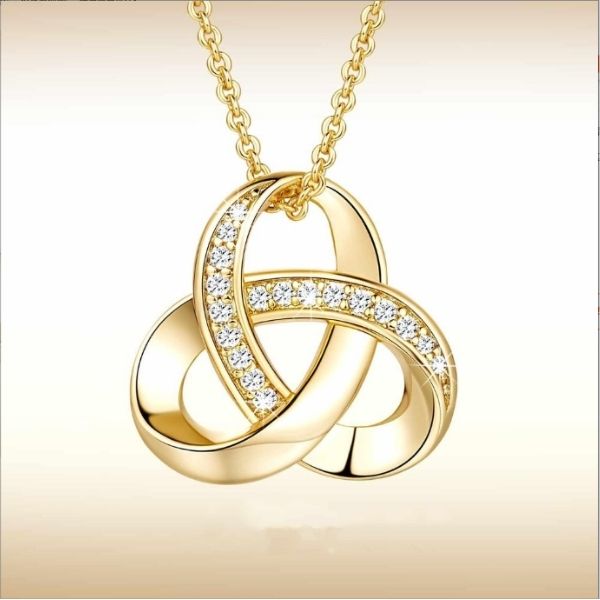 Plated Gold Or Silver Infinity Symbol Balance and Harmony Necklace