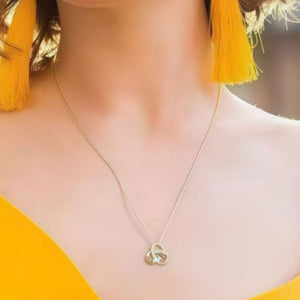 Plated Gold Or Silver Infinity Symbol Balance and Harmony Necklace