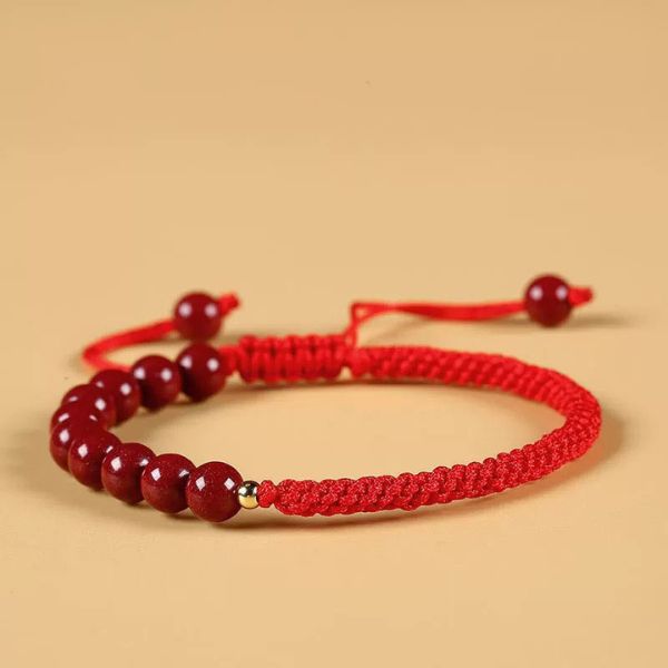 Red Cinnabar Bracelet Adjustable Red String Bracelets