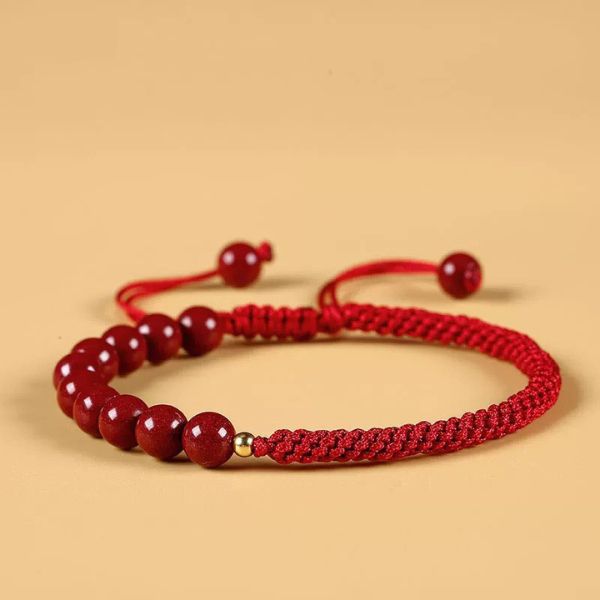 Red Cinnabar Bracelet Adjustable Red String Bracelets