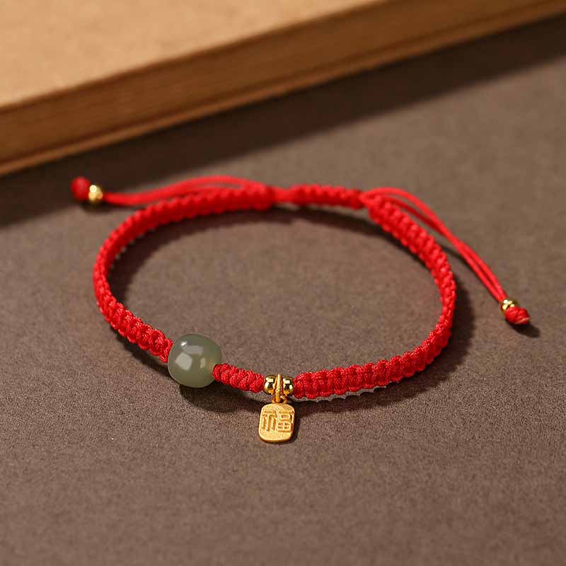 RedCordBracelet-AdjustableBraceletwithJadeBead_Gold_Fu_Charm_image
