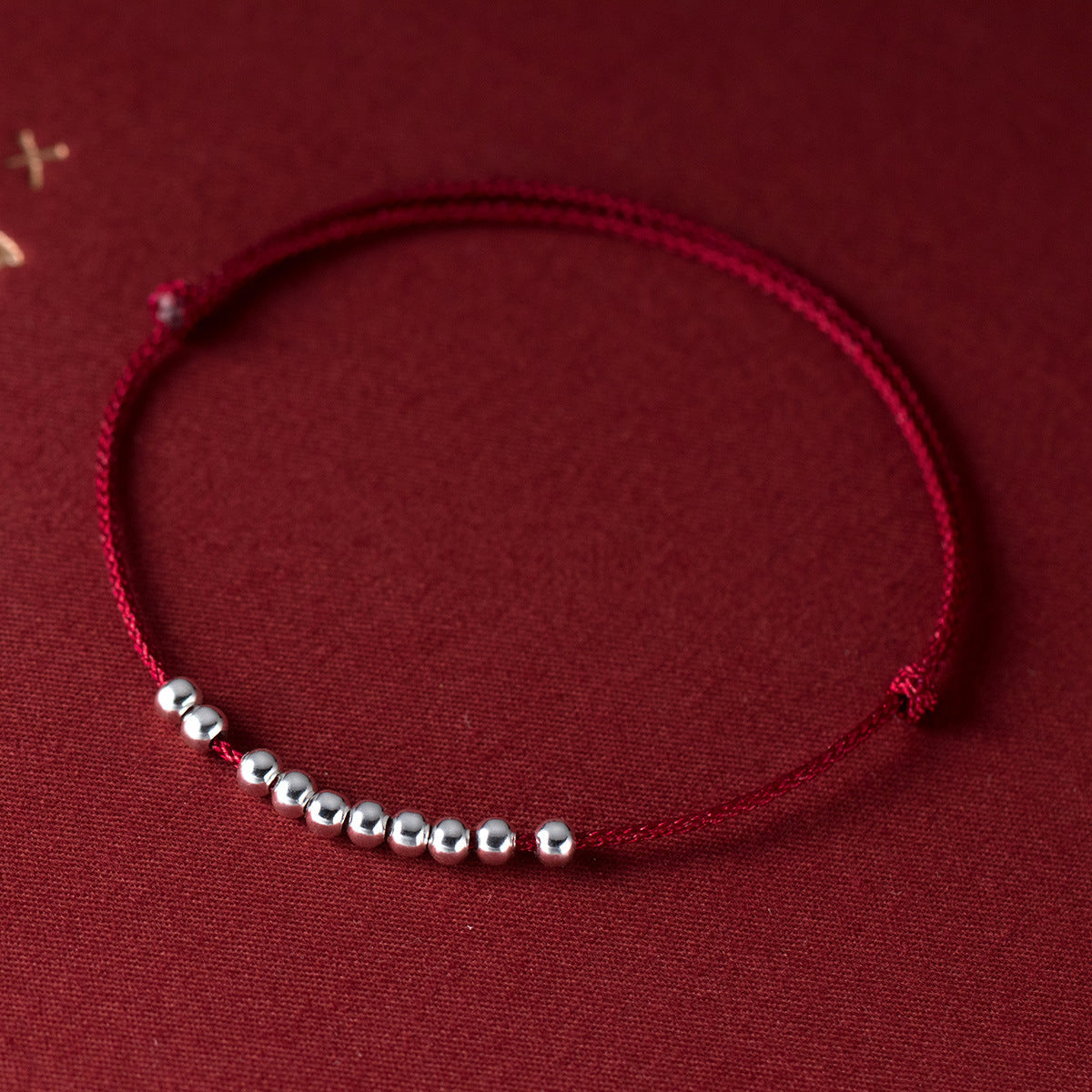 Red String 925 Silver Beads Good Luck Bead Love and Luck Bracelet