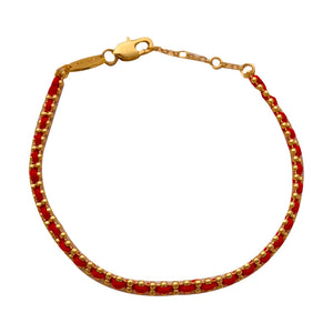 Retro red rope bracelet Courage and Strength Bracelet