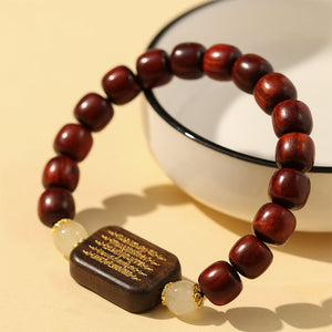 Rosewood Sutra Brand Ziqi Donglai Prosperity and Wealth Bracelet