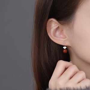 Ruyi earrings Simple Silver Exquisite Earrings