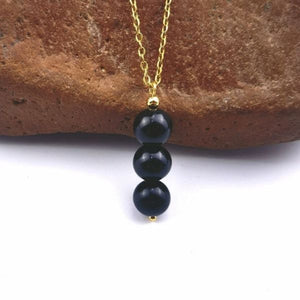 Stainless Steel Chain Natural Crystal Health and Positivity Necklace