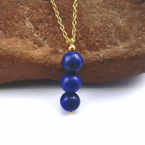 Stainless Steel Chain Natural Crystal Health and Positivity Necklace