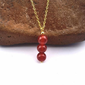 Stainless Steel Chain Natural Crystal Health and Positivity Necklace