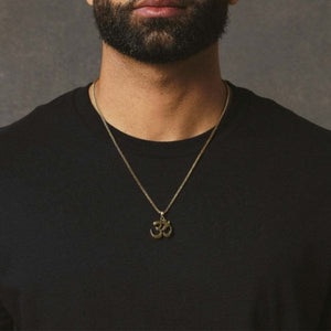 Stainless steel Buddha OM Symbol Peace and Safety Necklace