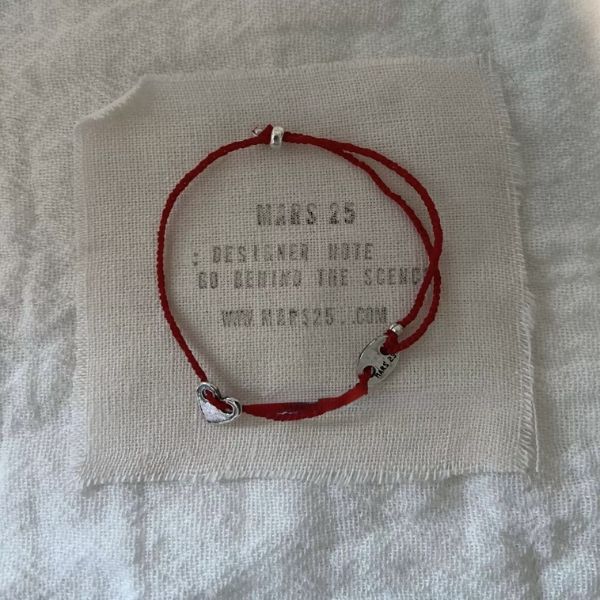 String Bracelet with heart Cute Stackable Bracelets