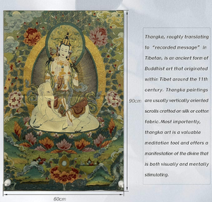 Thangka Painting | Embroidered Guanyin on Elephant Throne: Compassion & Protection