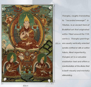 Thangka Painting | Embroidered Tibetan Buddhist Masters: Wisdom Lineage & Guidance