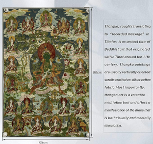 Thangka Painting | Embroidered Twenty-One Taras: Multi-faceted Protection