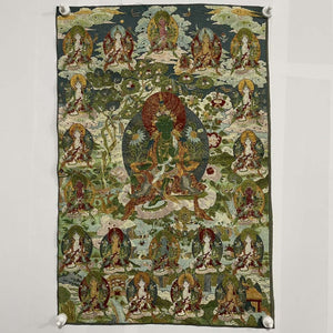 Thangka Painting | Embroidered Twenty-One Taras: Multi-faceted Protection