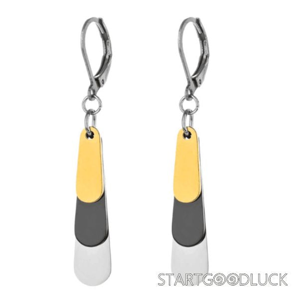 Three Colors Stainless Steel Drop Earrings | Best Gift For Friends