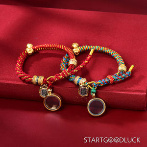 Tibetan-Style Handmade Red String Bracelet | Spiritual Blessing Red String Bracelet - StartGoodLuck
