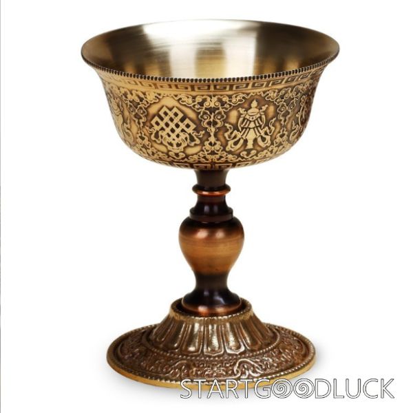 Tibetan Butter Lamp Offering | Exquisite Tibetan Patterns Decoration