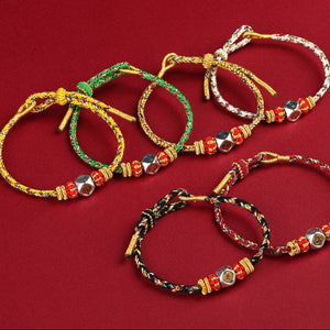 Tibetan Red String Bracelet Zodiac Signs Hand-Woven Couples Gift