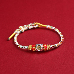 Hand-woven Zodiac Signs Bracelet detail with colorful beads
