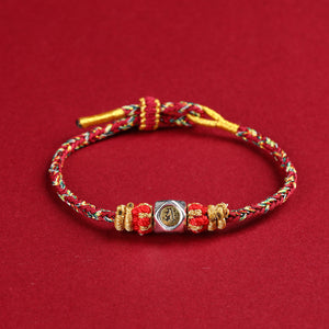 Tibetan Red String Bracelet symbolizing luck, harmony, and love