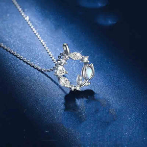 Tulip Pendant Necklace - Crystal Pendant Minimalist Fashion Jewelry for Women
