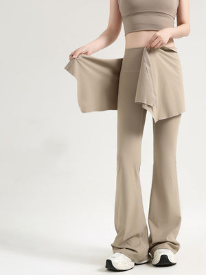 Two-Piece Yoga Pants Women's Micro-flared Fitness Long Pants