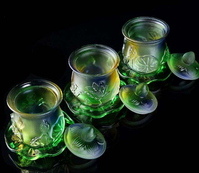 Water Offering | Seven - Color Glazed Cups