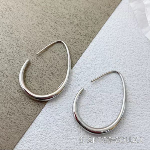 Water Drop Shaped Earrings | Stainless Steel  & Gold Plated Material | Simple Elegant Earrings
