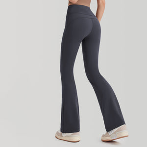 Women Solid Colors Yoga Outer Wear High Waist Slimming Hip-lifting Sports Fitness Leggings