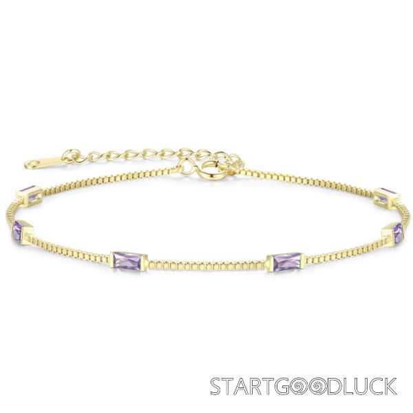 Zircon Bracelet | Plated Gold Zircon Bracelet For Women | Best Birthday Present