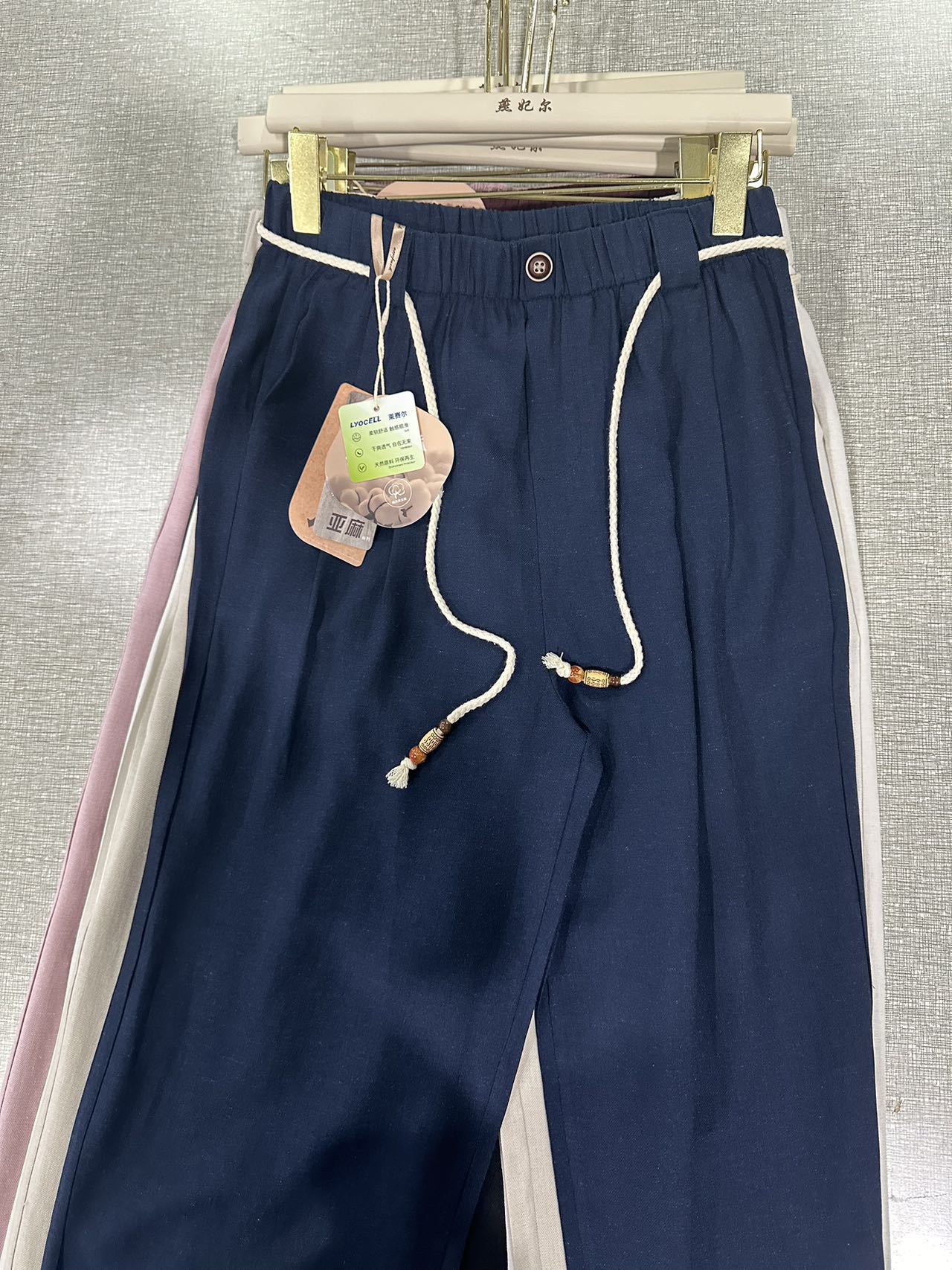 Women's Linen Wide-Leg Pants Lyocell Linen Casual trousers